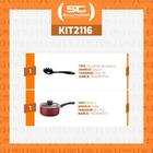 Panela Paris Alum Antiaderente Vermelho 2,1l Com Pegador De M