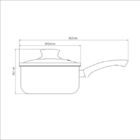 Panela Paris Alumínio Antiaderente 2 1 L Vermelho Tramontina