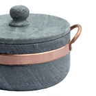 Panela Pedra Sabão Com Alças De Cobre Grande 22cm - Wp Connect