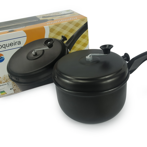 Panela Pipoqueira De Alumínio Antiaderente  Cabo Em Baquelite