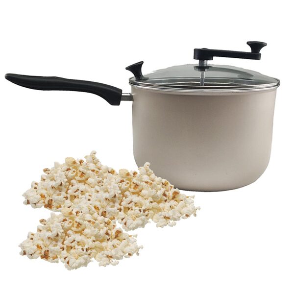 Panela Pipoqueira Pipoca Tampa De Vidro 4 8 Litros Teflon Ant