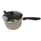 Panela Pipoqueira Pipoca Tampa De Vidro 4 8 Litros Teflon Ant