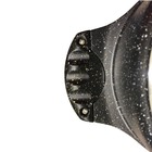 Panela Pó De Mármore Antiaderente 20cm Preta C/ Tampa Cazaro