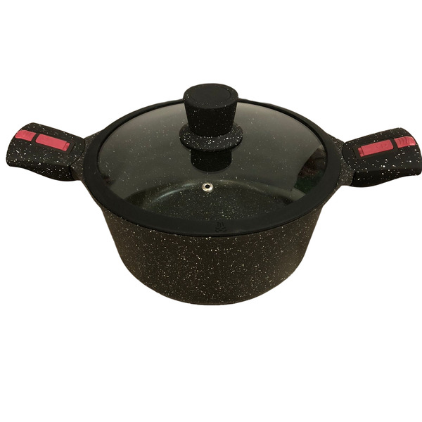 Panela Pó De Mármore Antiaderente Cabo Removível 24cm Cazaro