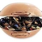 Panela Portuguesa Cataplana De Cobre Martelada 1 Litro