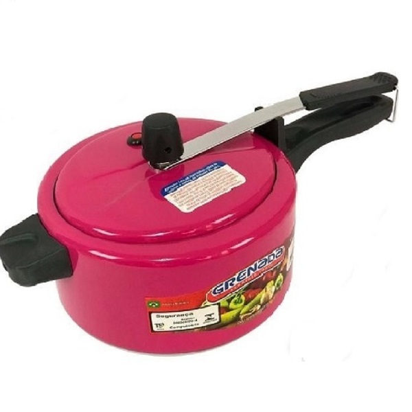 Panela Pressao 2.5lts Pink Aluminio Grenada