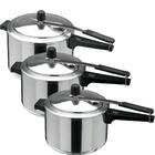 Panela Pressão 3 Peças, 2 De 4,5 Litros E 1 De 7 Litros