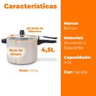 Panela Pressão 4,5l Ceramic Life Vapt Vanilla - Brinox