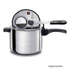 Panela Pressão 4,5l Polida Mta C/ Concha Nylon Amarela Weck