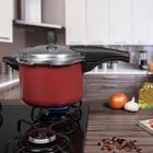 Panela Pressão 4,5l Tramontina Alumínio Vermelha Vancouver