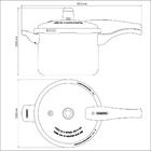Panela Pressão 4,5l Tramontina Alumínio Vermelha Vancouver