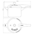Panela Pressão 4,5l Tramontina Alumínio Vermelha Vancouver
