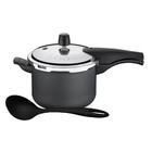 Panela Pressão Antiaderente 4,5l Grafite Com Concha Tramontina