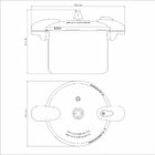 Panela Pressão Tramontina Valência Alumínio Polido 24cm 8l