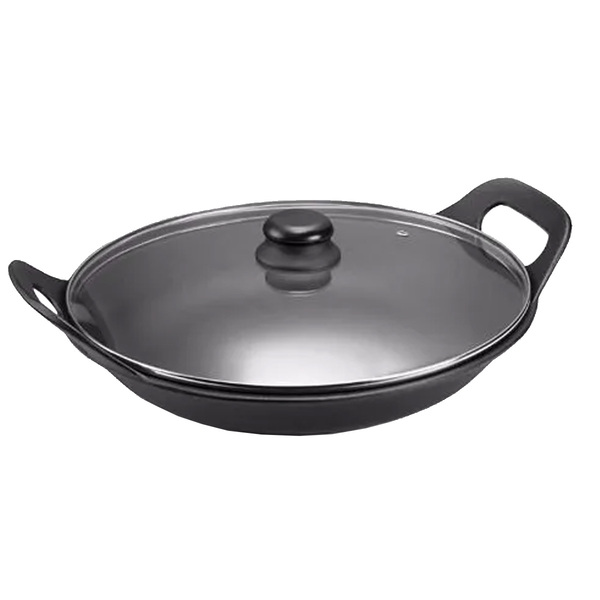 Panela Risoto De Ferro Com Tampa De Vidro 2 5 Litros