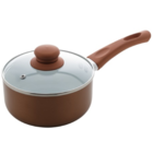 Panela Rosé 18cm Revestimento Cerâmico Com Tampa