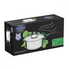 Panela Tramontina Duo Silicone Em Aço Inox Fundo Triplo Com T