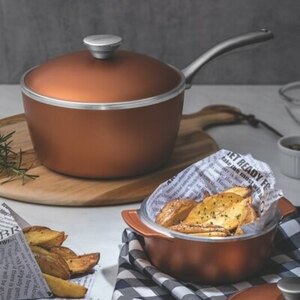 Foto de Panela Tramontina Lyon Em Alumínio Forjado Com Revestimento I