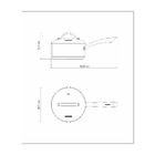Panela Tramontina Una Em Aço Inox Com Fundo Triplo E Tampa De