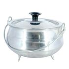 Panela Tripé Alumínio Fundido Polida Alça Vergalhão N03