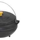 Panela Tripé De Ferro Fundido Com Tampa - Capacidade 3 Lt