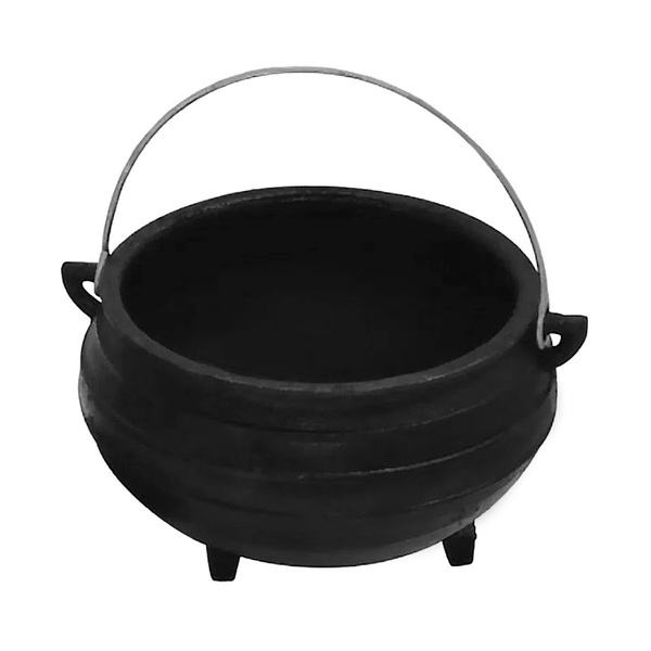 Panela Tripé De Ferro Fundido Sem Tampa - Capacidade 6 Lt