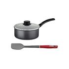 Panela Turim Antiaderente Ptc3 16cm Chumbo E Espátula De Sili