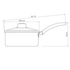 Panela Turim Antiaderente Vermelho 2l Com Colher Para Servir