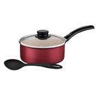 Panela Turim Antiaderente Vermelho 2l Com Colher Para Servir