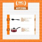 Panela Turim Antiaderente Vermelho 2l Com Colher Para Servir