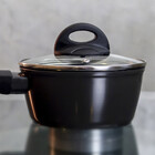 Panela Up Home Ouro Preto 16 Cm Em Alumínio E Revestimento In