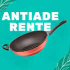 Panela Wok Antiaderente 28 Cm 4,5 Litros Grená E Cinza Criati