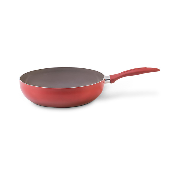 Panela Wok Antiaderente 28 Cm Easy Vermelho Brinox 4789/339