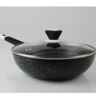 Panela Wok Antiaderente Stonechef 28x8cm Preto