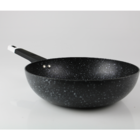 Panela Wok Antiaderente Stonechef 28x8cm Preto