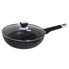 Panela Wok Antiaderente Stonechef 28x8cm Preto