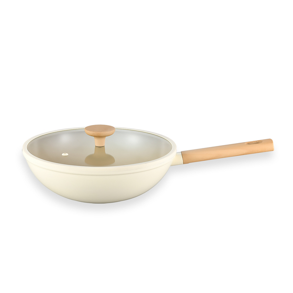 Panela Wok Antiaderente Ultra Ceramic 28cm Indução com Borda