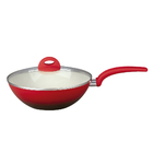 Panela Wok Cerâmica 2,5mm + Colher Silicone Kit 2pçs