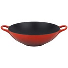 Panela Wok Com Tampa De Vidro Le Creuset Signature 32cm Verme