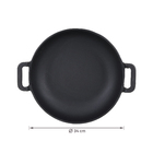 Panela Wok de Ferro Fundido 34cm Naterial