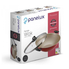 Panela Wok Panelux 5 Litros 32cm Antiaderente Com Tampa De Vi