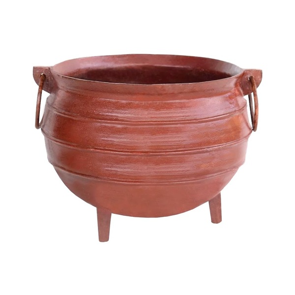 Panelão Caldeirão Bruxa Tripé Ferro Fundido Marrom 40l 42cm
