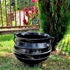 Panelão Caldeirão Bruxa Tripé Ferro Fundido Preto 90l 55cm