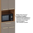 Paneleiro 100 Mdf 4 Portas Com Espaço Para Forno E Micro-onda