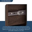 Paneleiro 1 Porta 4 Gavetas Evolution Plus   Tannat/legno Cre