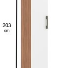 Paneleiro 1 Porta 5 Prateleiras Realeza Manchester/branco