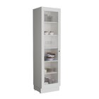 Paneleiro 1 Porta Com Vidro 60cm Cozinha Sevilha Branco