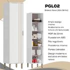 Paneleiro 1 Porta Ripada 49 Cm Mdp Glor Pgl02 Mxm
