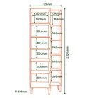 Paneleiro 1 Porta Usinada E 5 Nichos Glória Marrocos/off White