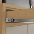 Paneleiro 4 Portas 1 Gaveta 228x70x52cm Madeira Carvalho Greige Condessa Nesher